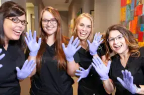 Dental assistant student training at Austin Dental Assistant School