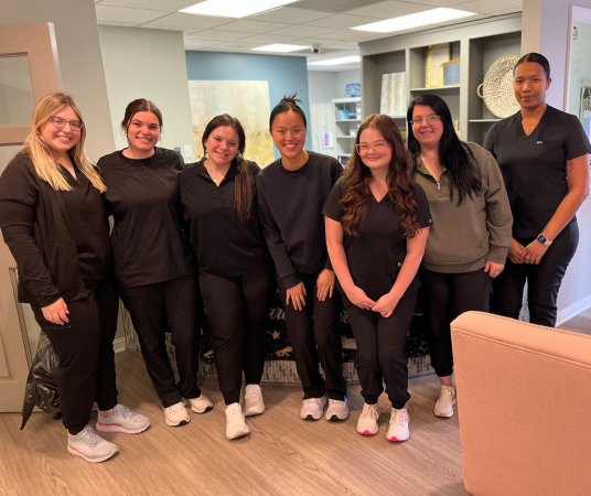 Dental assistant student training at Austin Dental Assistant School