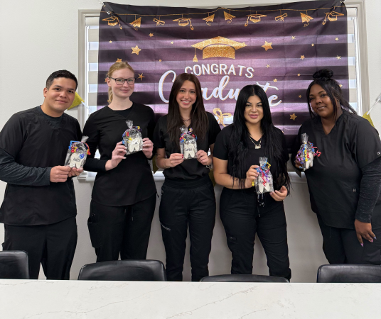 Dental assistant student training at Austin Dental Assistant School