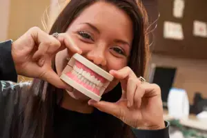 Dental assistant student training at Austin Dental Assistant School