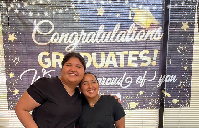 Dental assistant student training at Austin Dental Assistant School